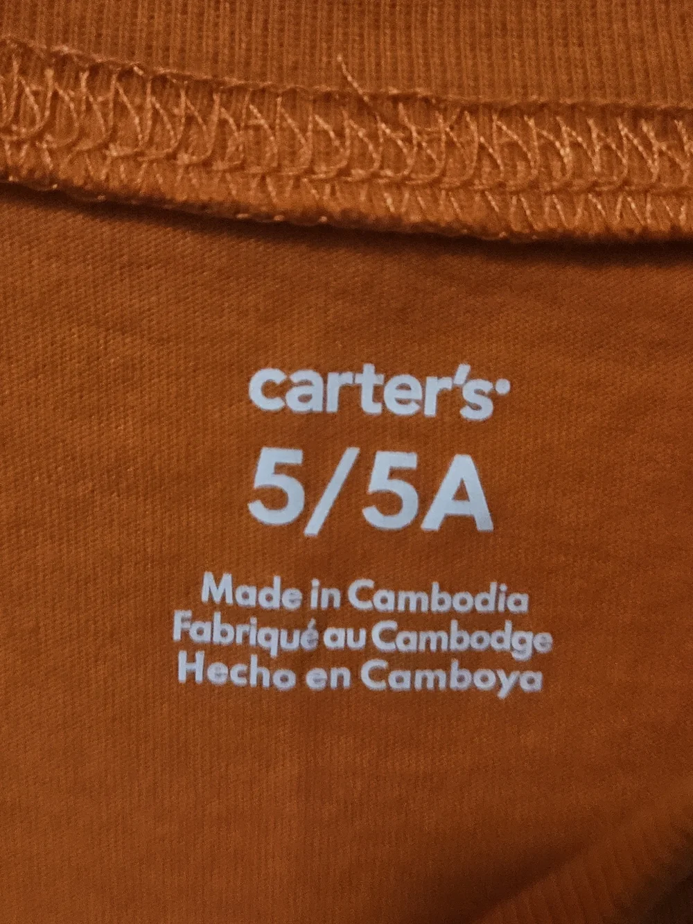 Carter's Orange Long-Sleeve Halloween Jack-O'-Lantern Tee